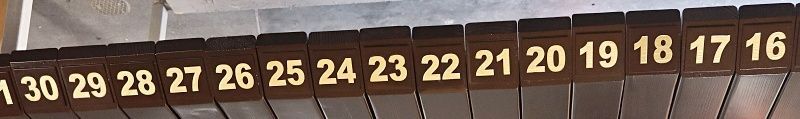 G16182A - Carved and Engraved Campground Campsite Number Signs