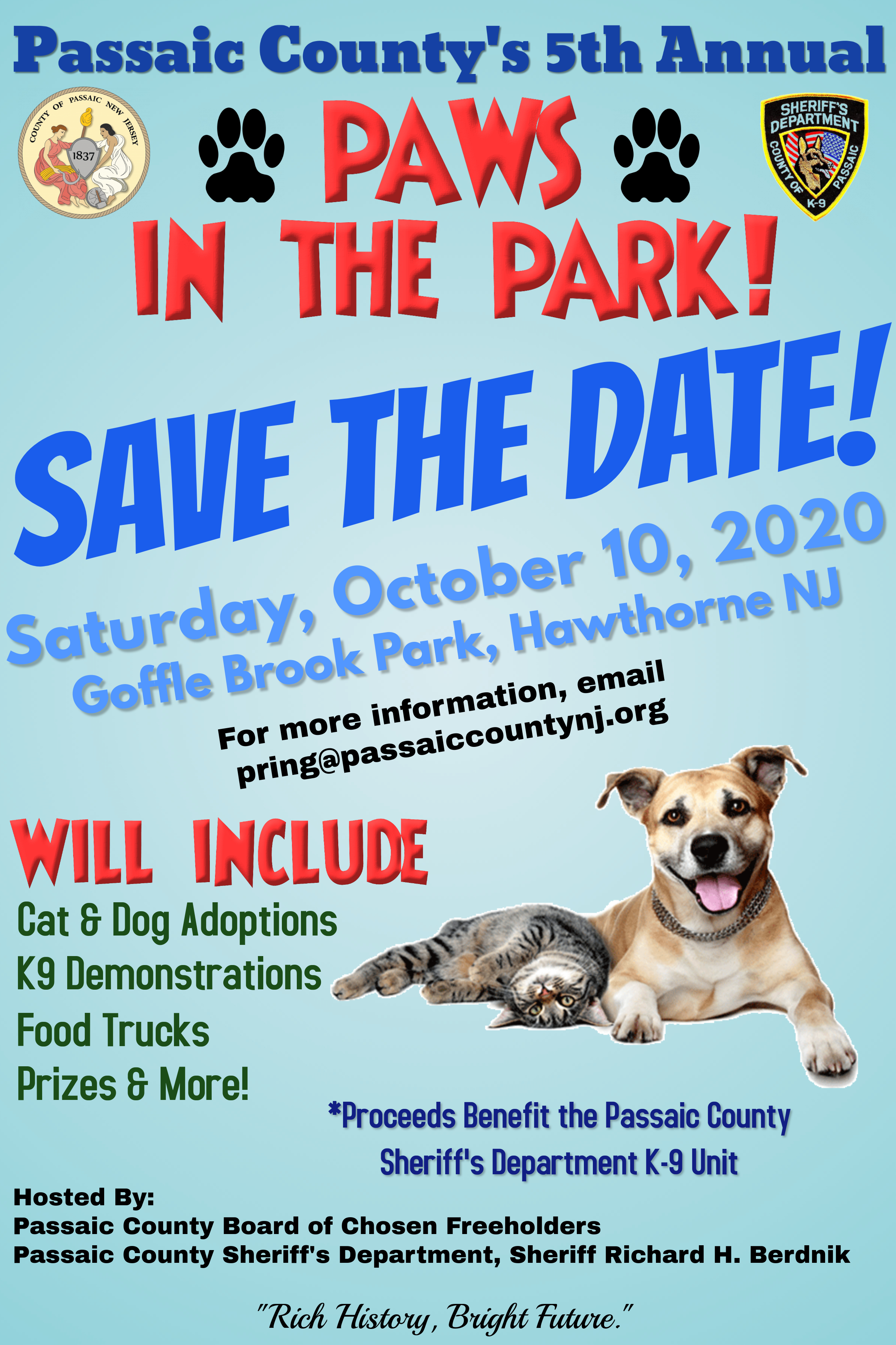 Passaic County's 5th Annual Paws In The Park!