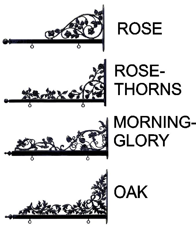 I19006 - Scroll Brackets Suitable for Address Signs