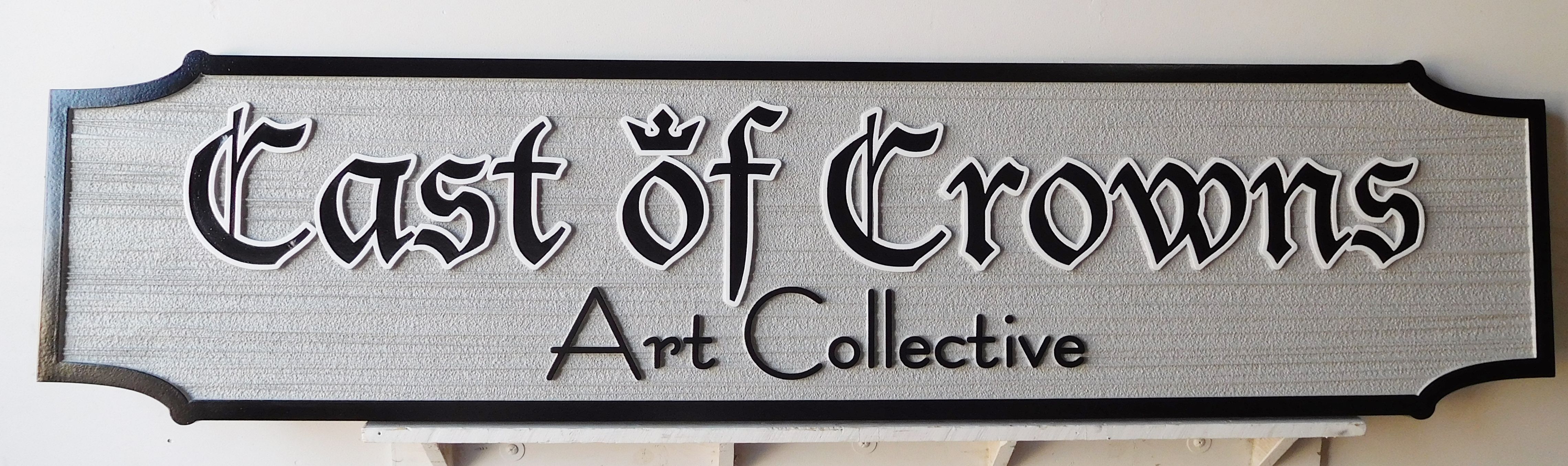 SA28424 -  Carved and Sandblasted HDU Sign for the "Cast of Crowns Art Collective"