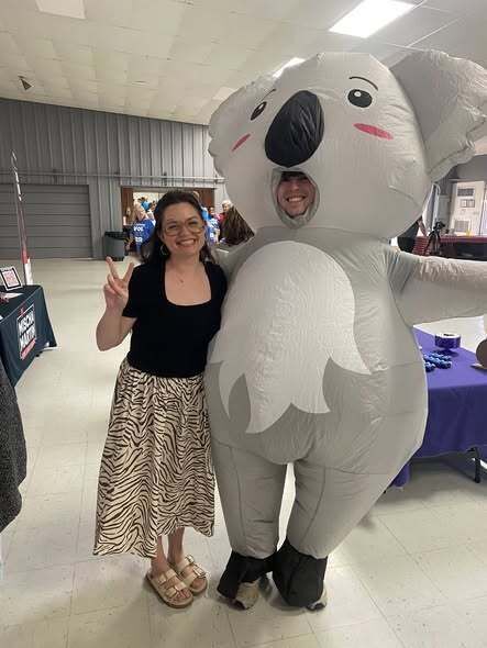 Spending koala-ity time at the Sherwood Chamber of Commerce 49th Annual Fish Fry Fundraiser & Business Expo!!