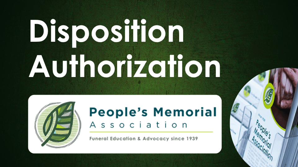 Disposition Authorization Form