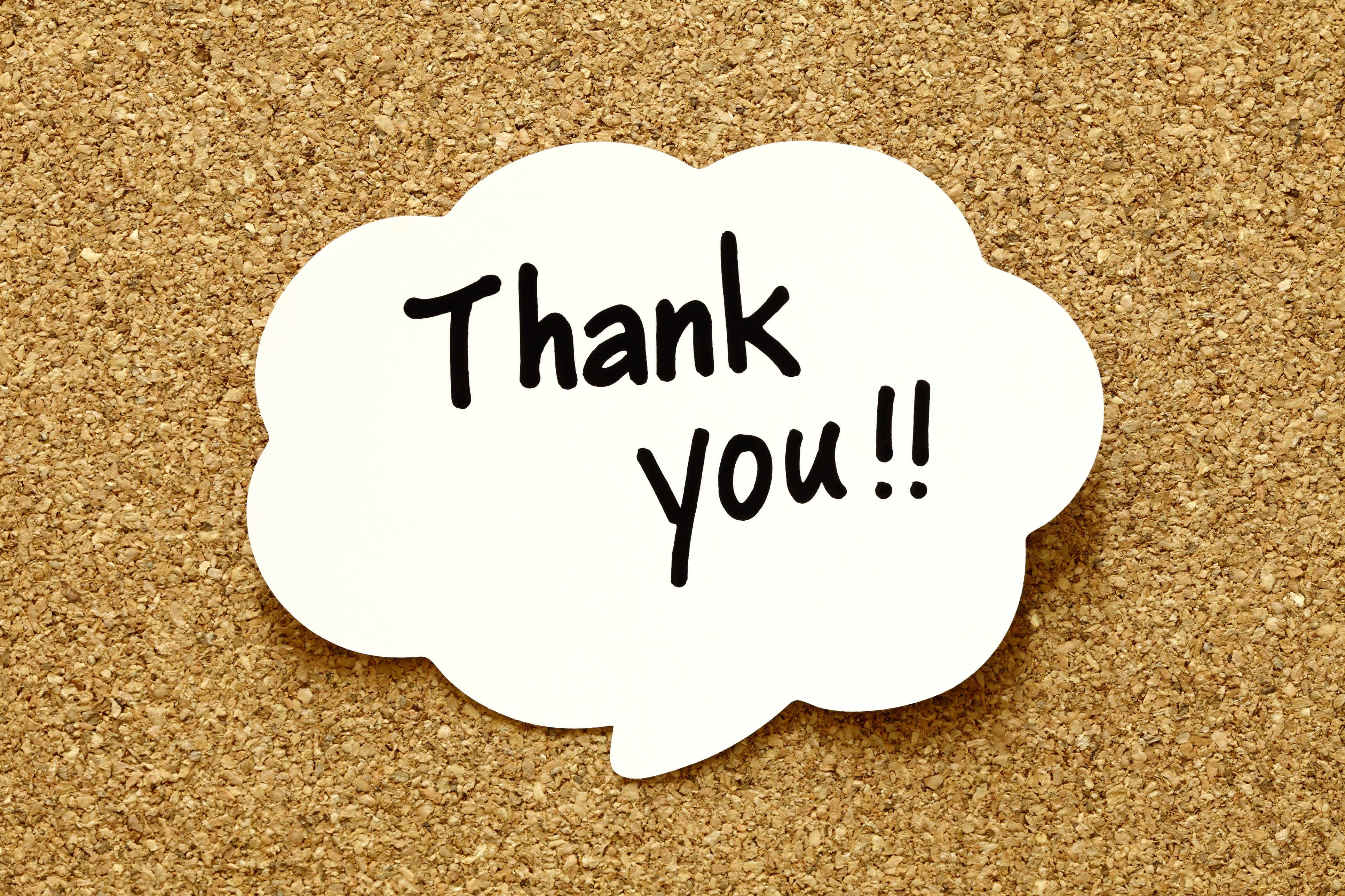 Our Sincere Gratitude