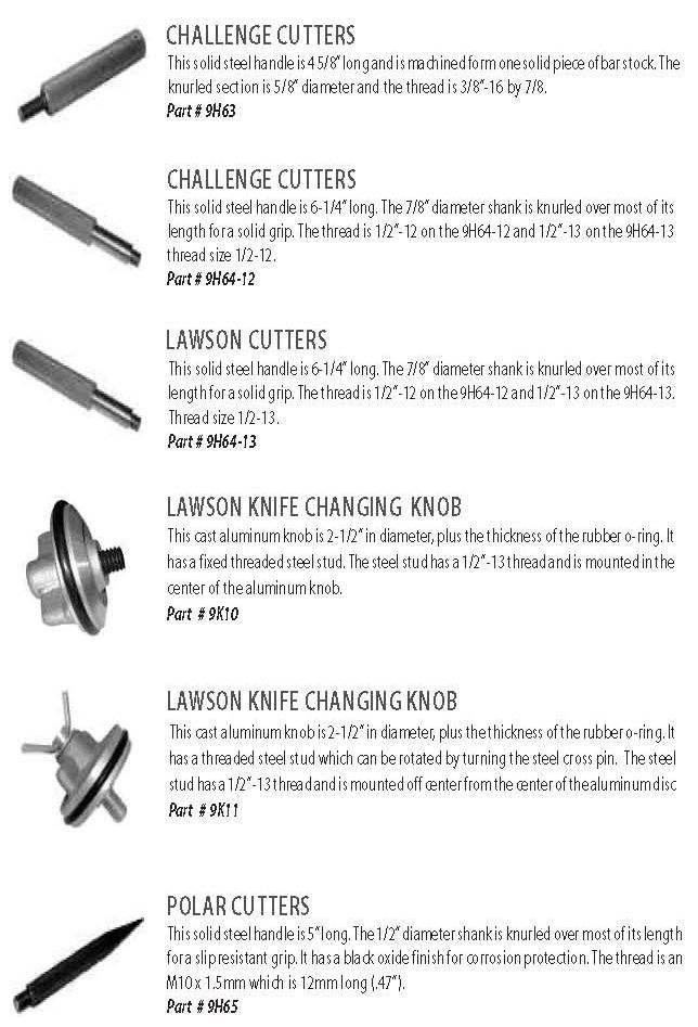 knife changing handles & knobs for paper cutters including Polar paper cutters