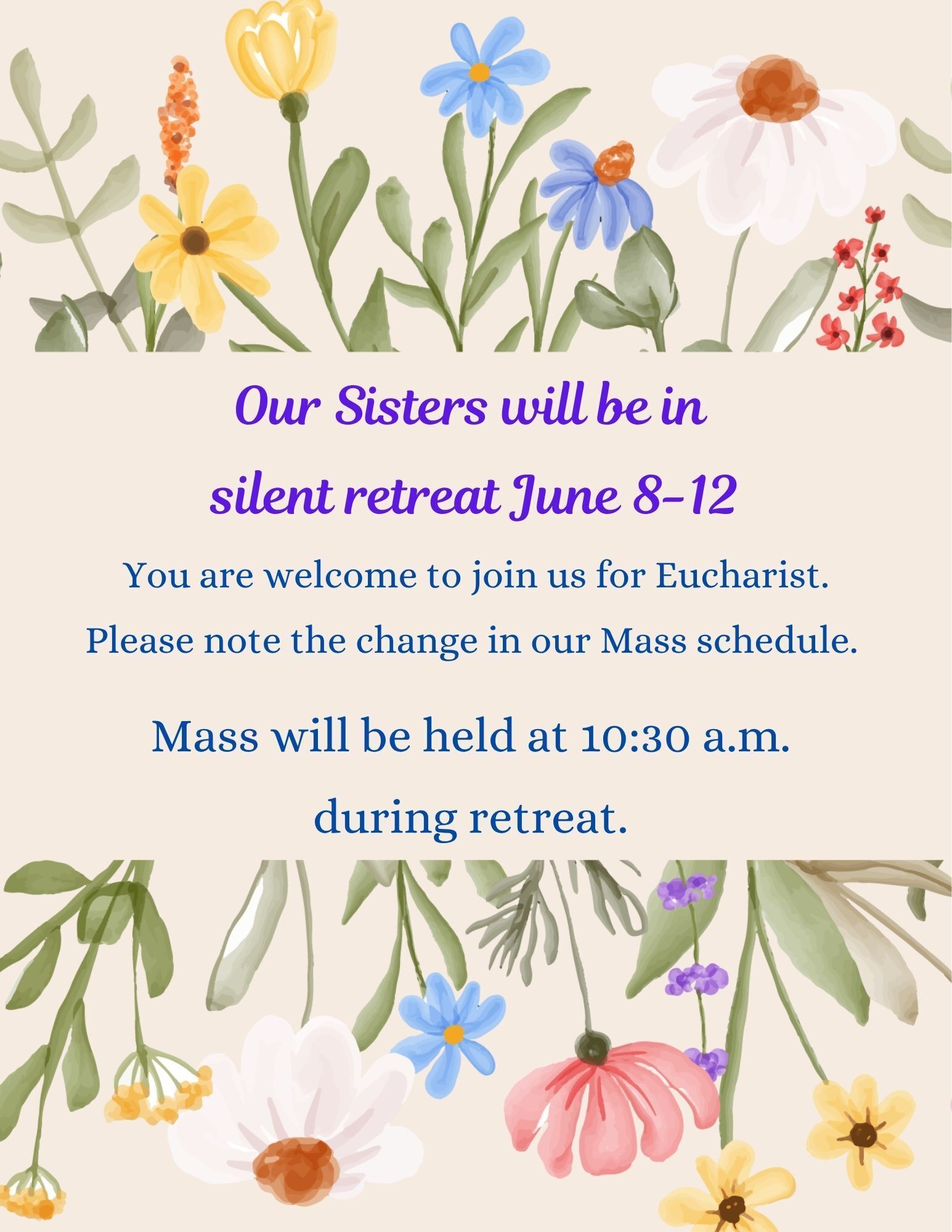 Change in Mass time - June 8-12, 2026