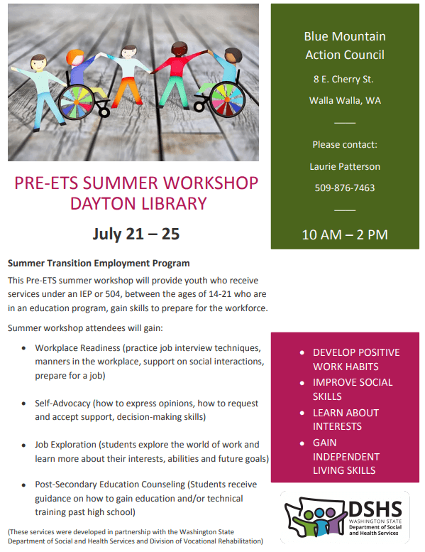 BMAC Pre-ETS Summer Workshop Dayton (July 21-25)