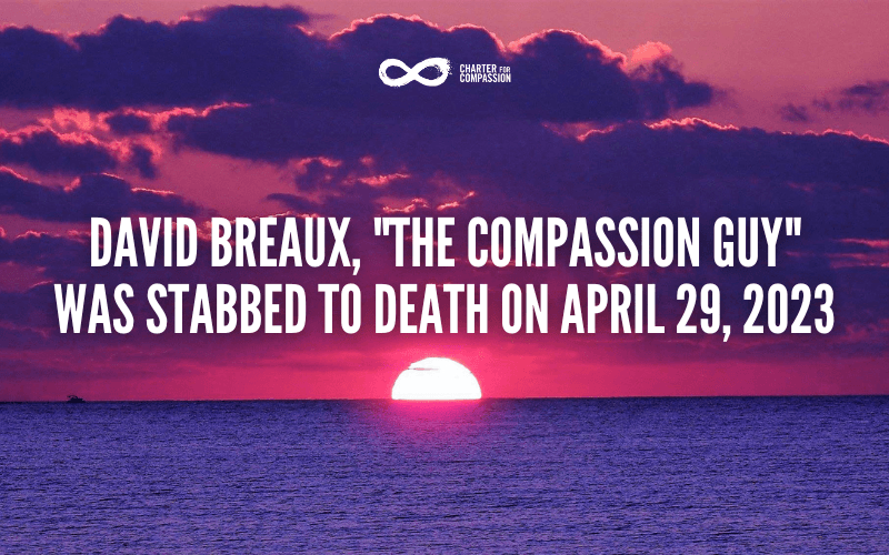 David Breaux, "The Compassion Guy" was stabbed to death on April 29, 2023