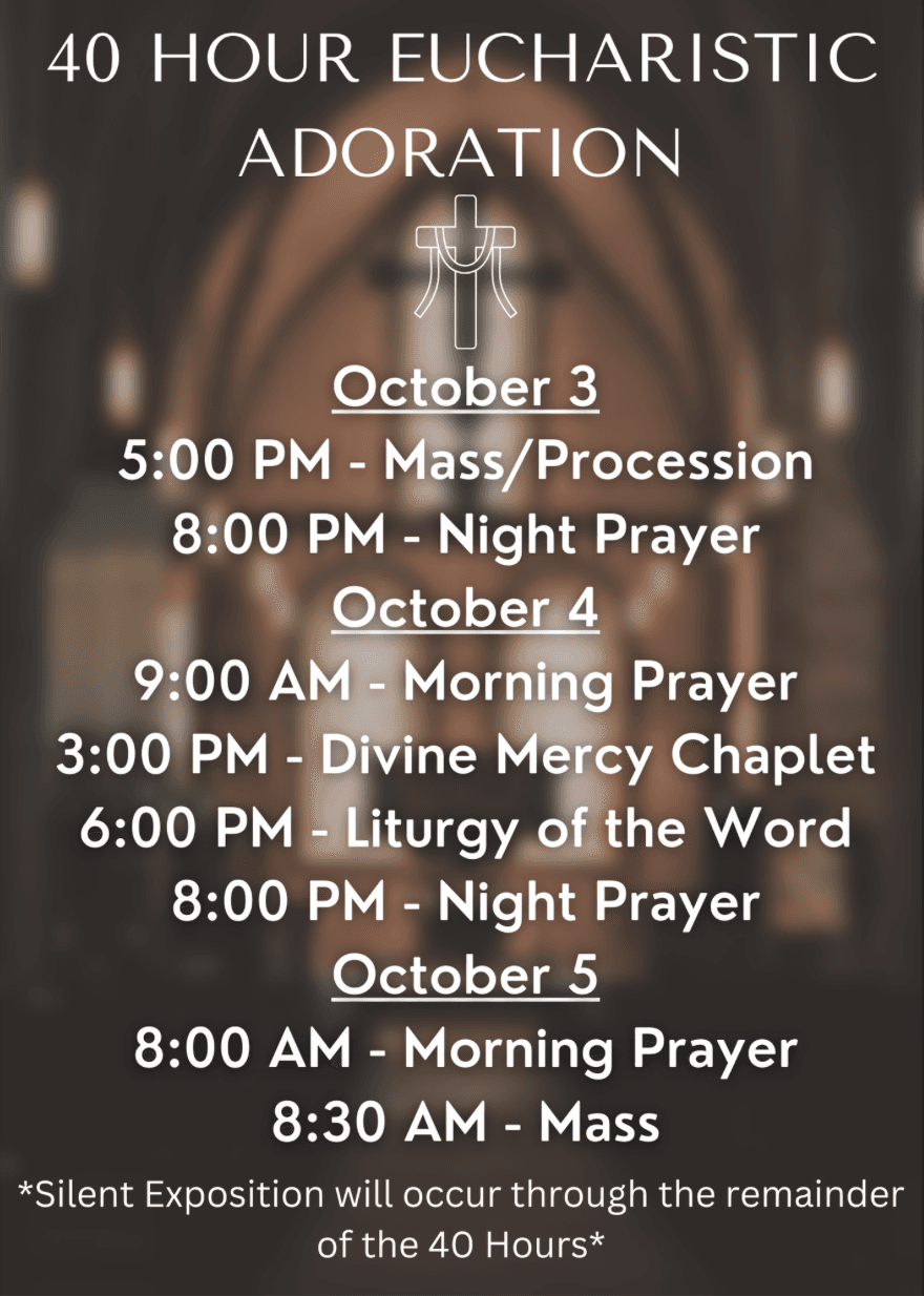 Celebrate the 40 Anniversary of the Cathedral with prayer.