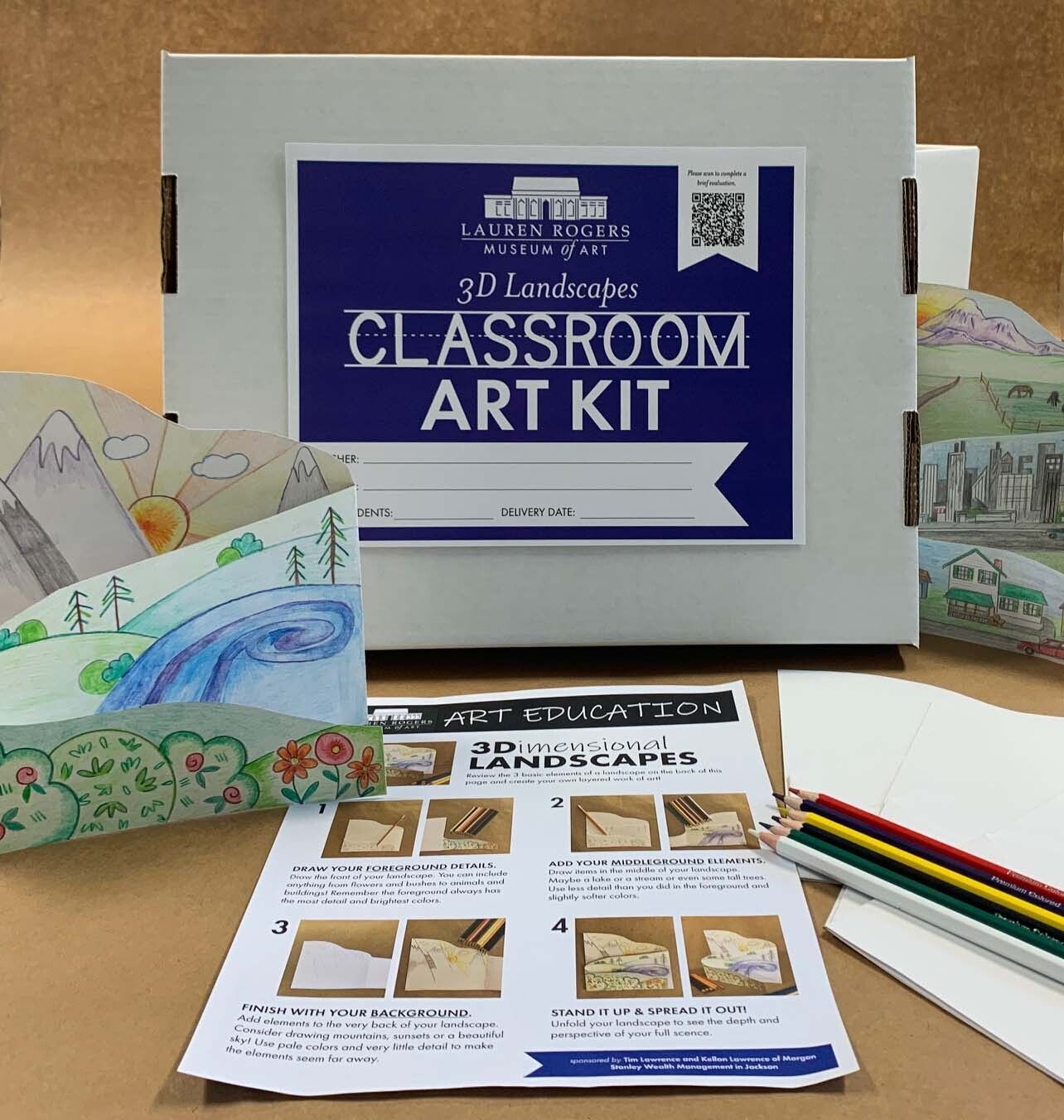 Classroom Art Kit with all included supplies shown