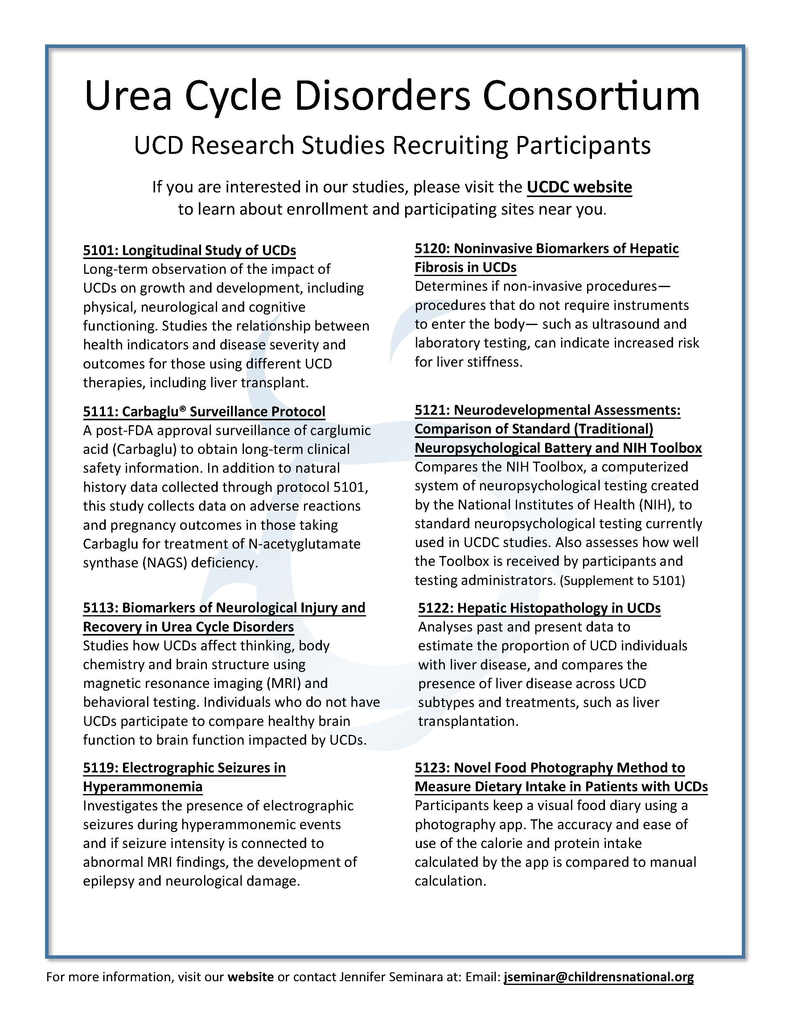 UCDC recruitment information