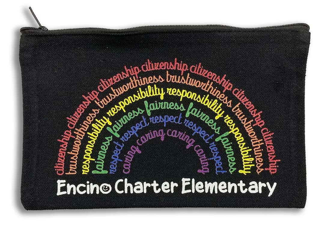 Rainbow Pencil Case - Black