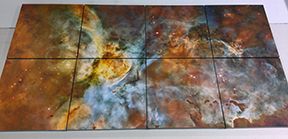 Matching canvas prints of NASA images
