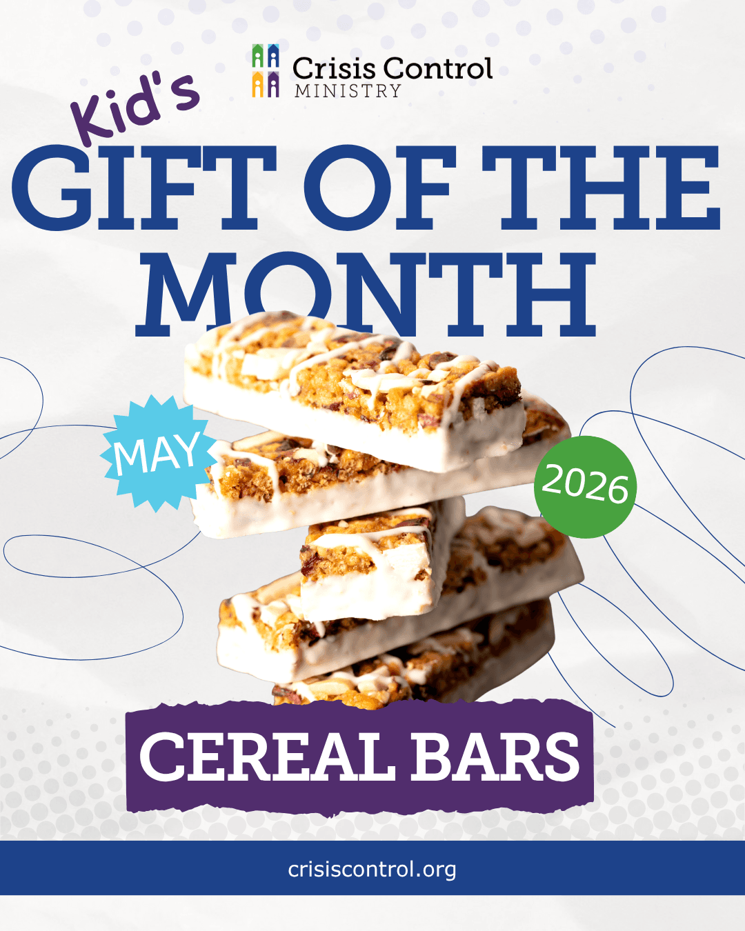 May 2026 Kid's Gift of the Month - Cereal Bars