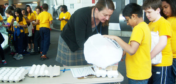 Over 530 Students Attend Newton’s Egg Drop at the Cradle of Aviation Museum