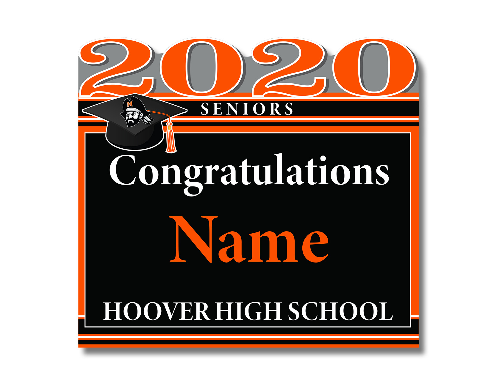 Hoover 2020 Senior Sign