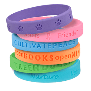 promo rubber bracelet