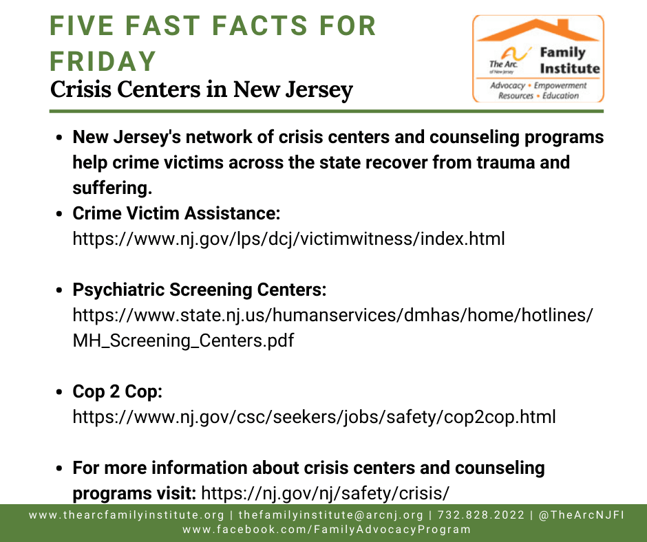 Crisis Centers in New Jersey