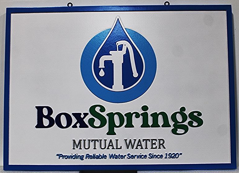 SA28873A - Carved Sign for "BoxSprings"