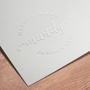 Request an estimate for embossing.