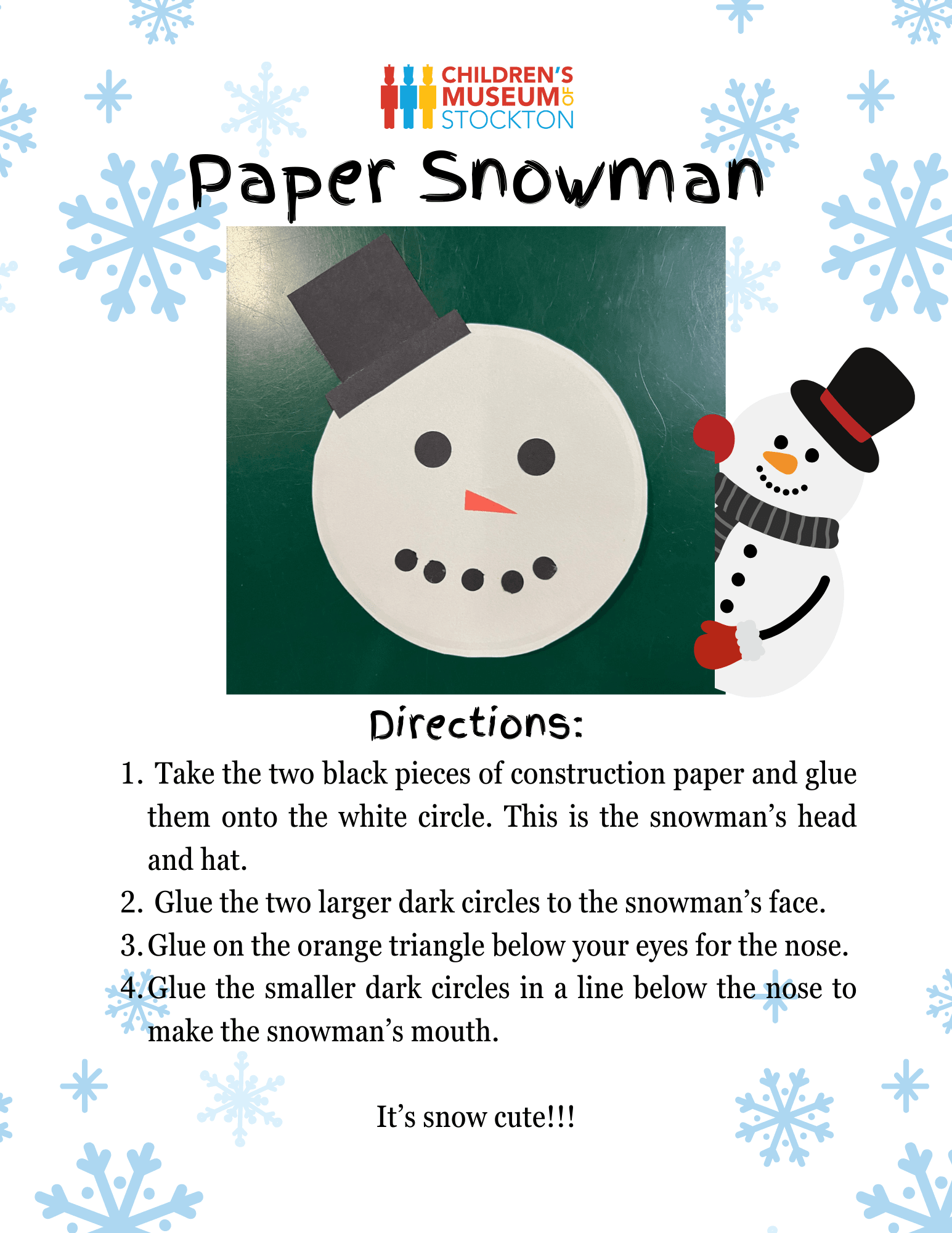 Paper Snowman