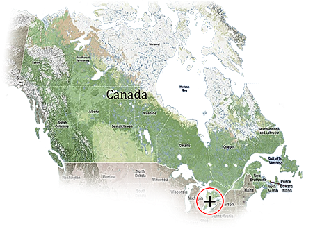general map of canada