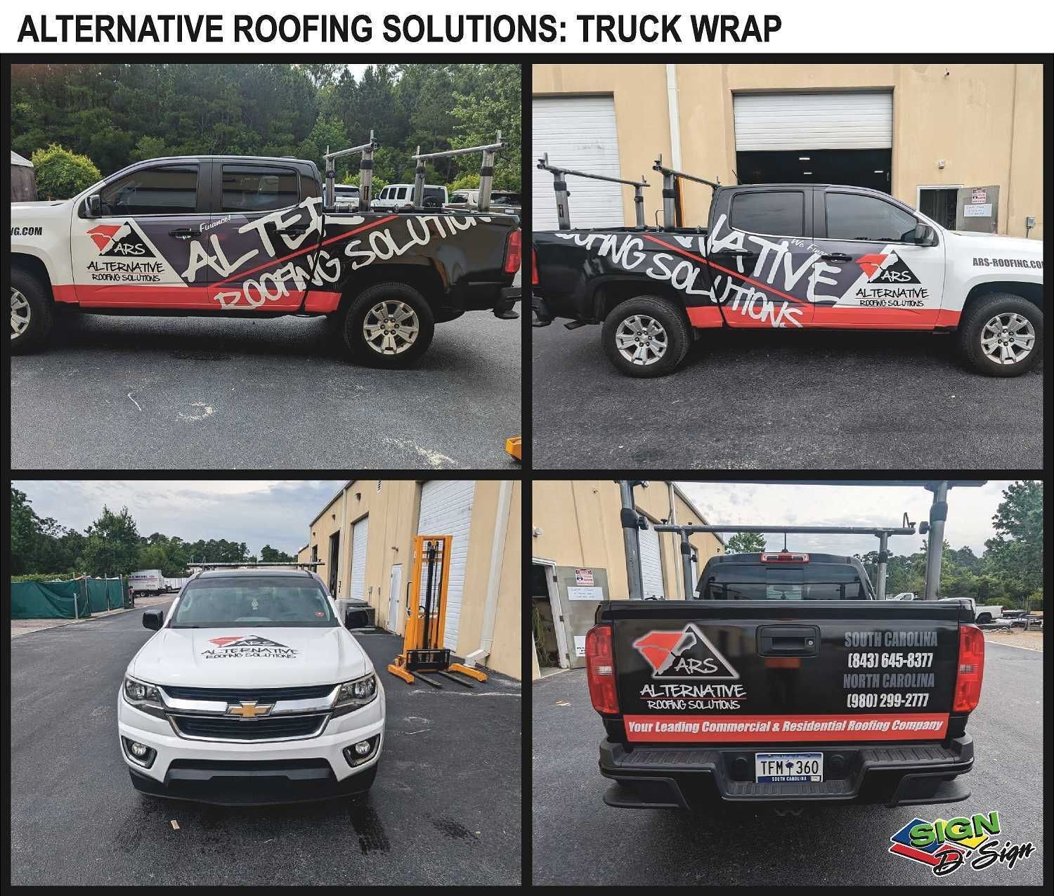 ALTERNATIVE ROOFING SOLUTIONS TRUCK WRAP