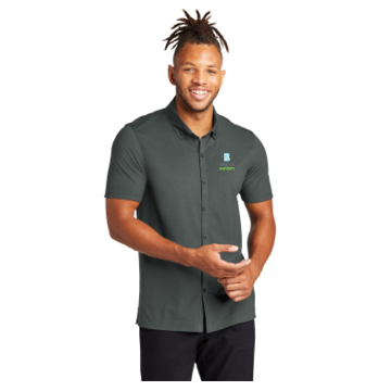 Mercer+Mettle MM1006 Stretch Pique Full-Button Polo