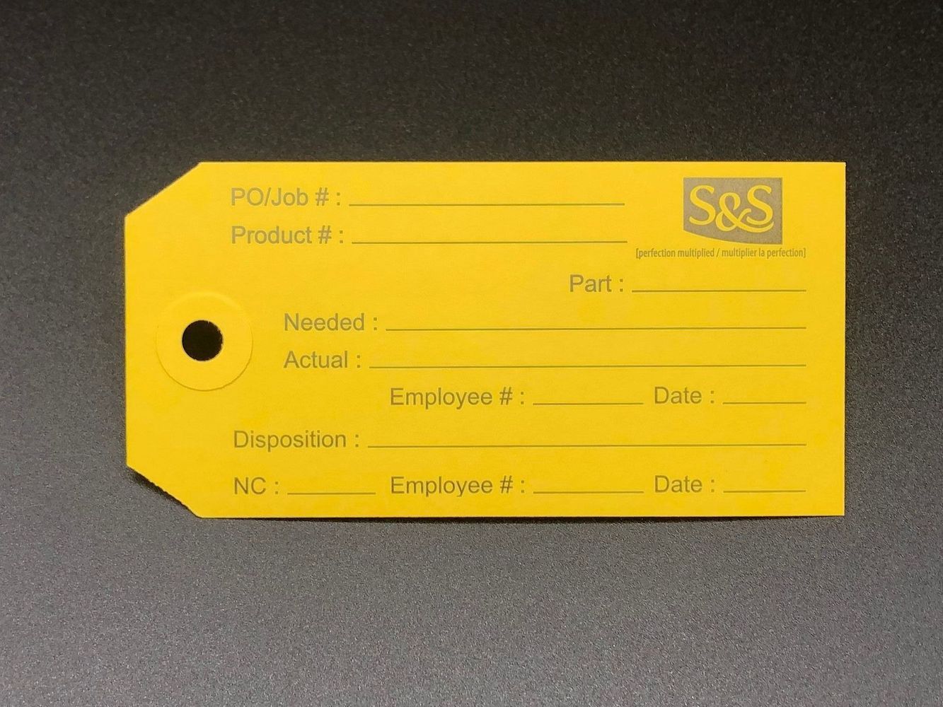 Small Manufacturing Tags 