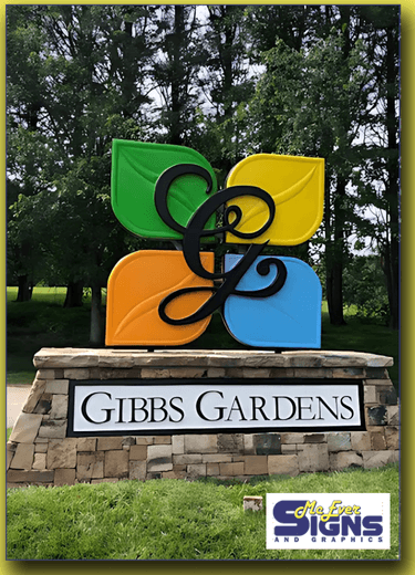 Gibbs Garden Custom Monument Sign