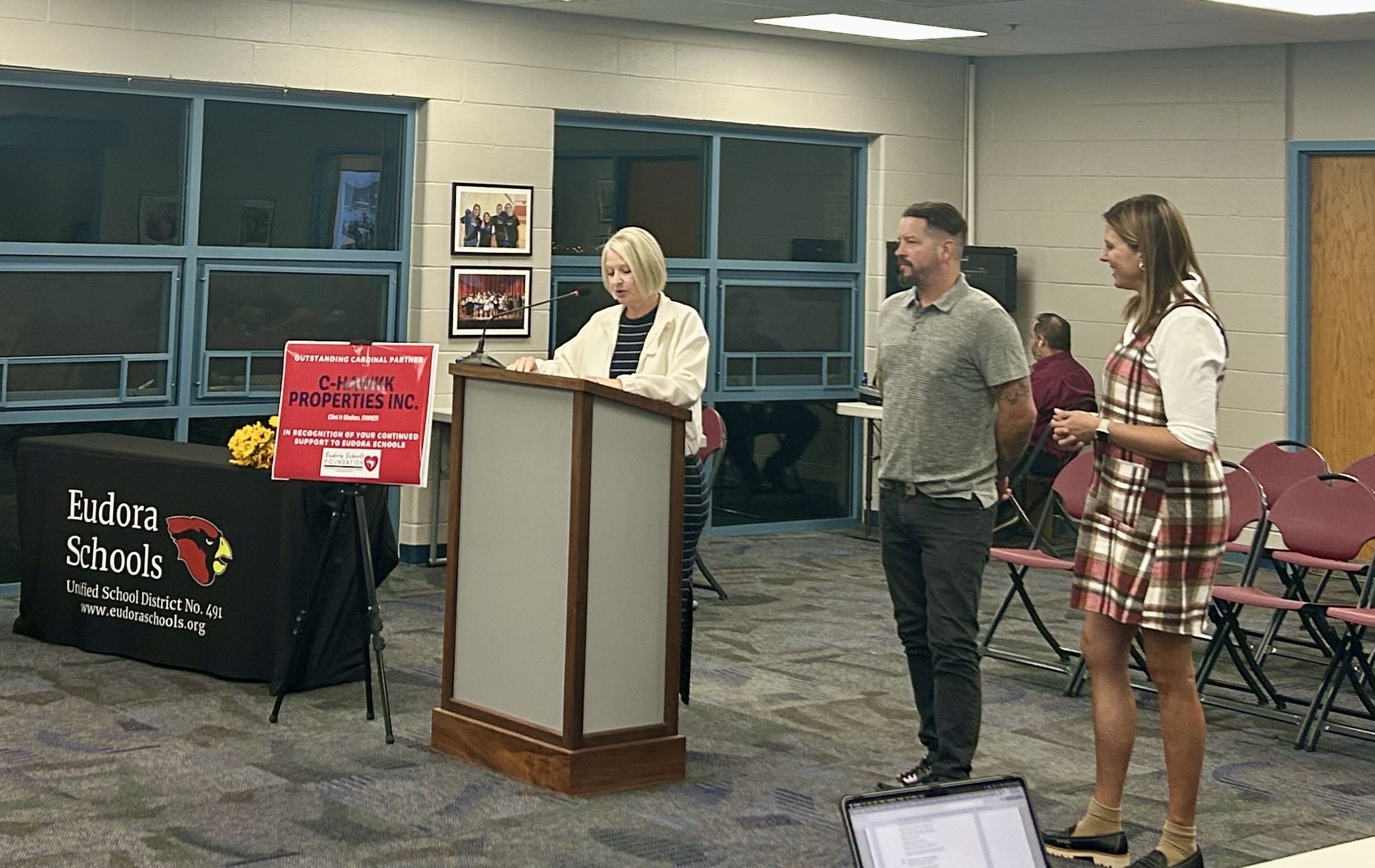 Congratulations to C-Hawkk Properties - 2025 Eudora Schools Foundation Outstanding Cardinal Partner