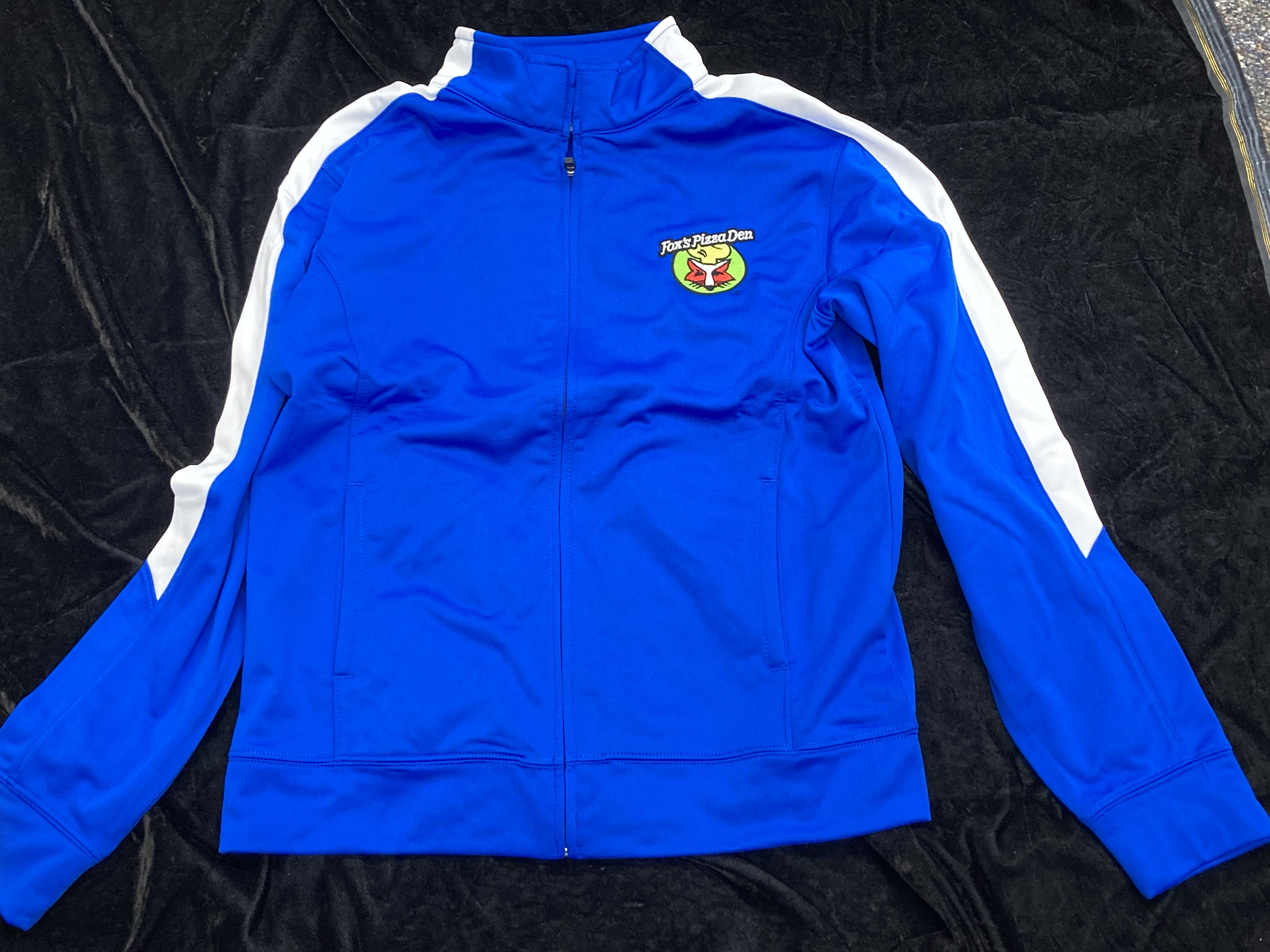 SALE Fox's Logo - LADIES Small Royal Blue/White Full-Zip Jacket