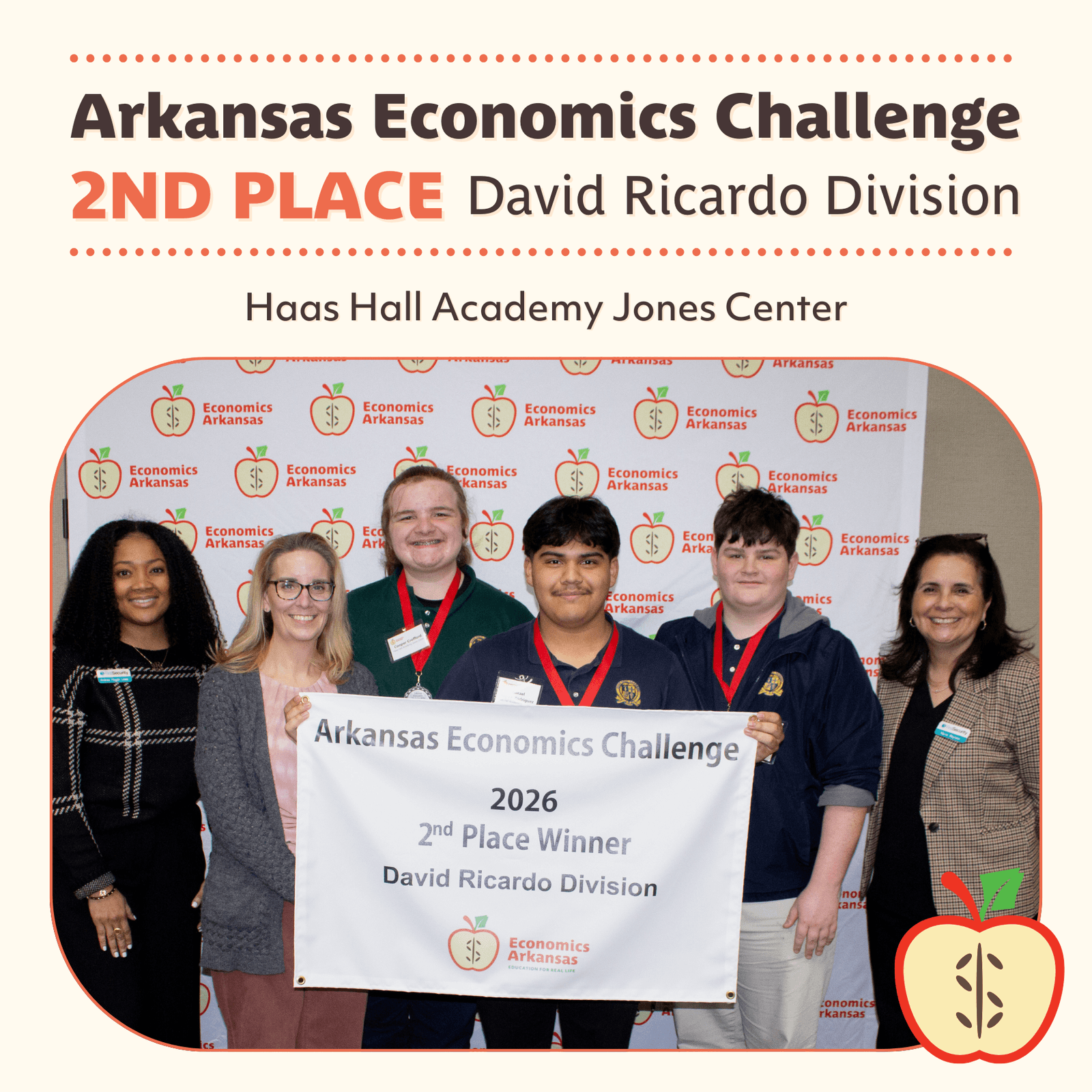 2nd Place David Ricardo Division Haas Hall Academy Jones Center