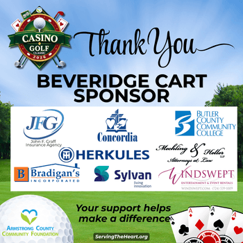 Beveridge Sponsors: Concorida Lutheran Ministries, Windswept, Sylvan, Butler County Community College, Mechling & Heller, LLP, Bradigan's Inc. John F. Graff Insurance Agency