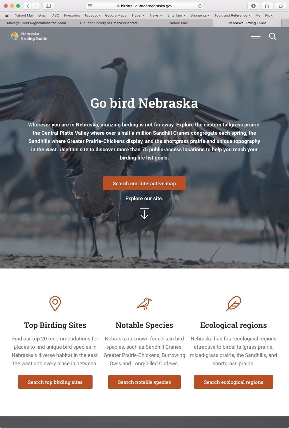 Nebraska Birding Guide Website
