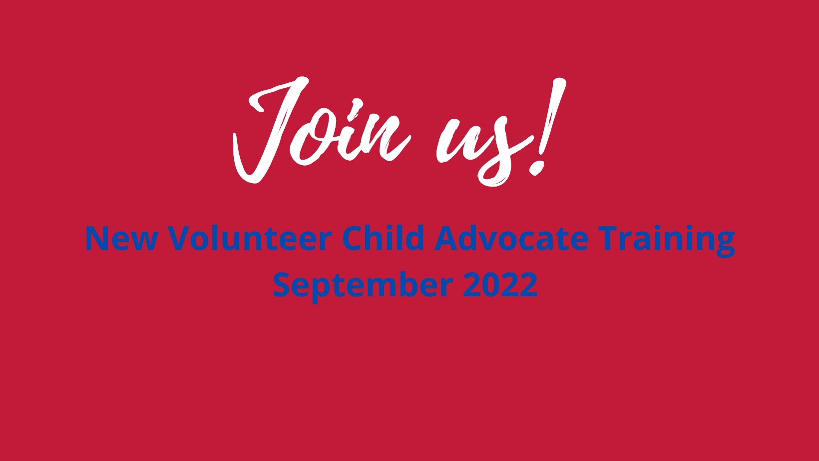 Volunteer With Us Today!