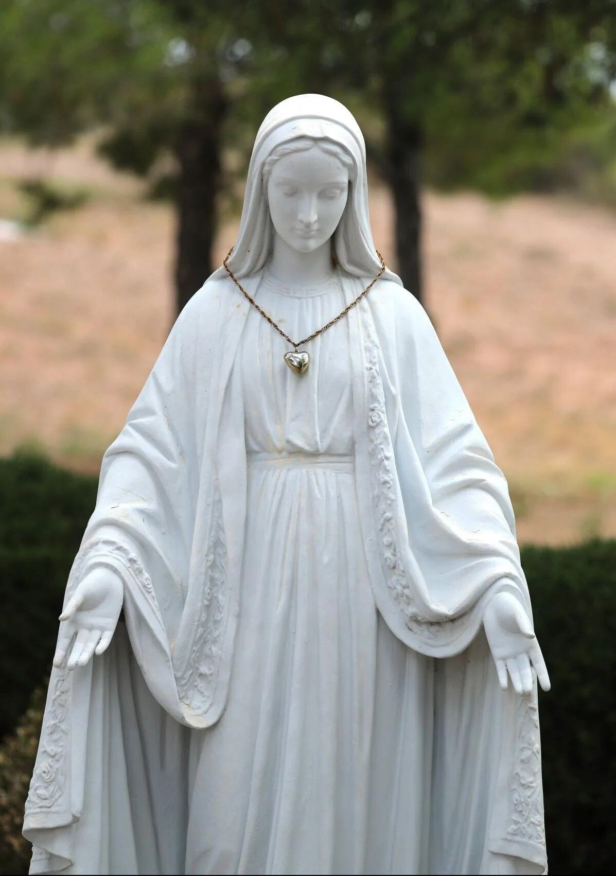 A statue of Mary is seen outside Immaculate Conception Catholic Church in Cottonwood, Ariz., Oct. 29, 2024.  BOB ROLLER | OSV NEWS