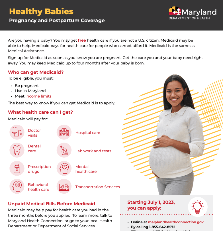 Healthy Babies - Pregnancy and Postpartum Coverage