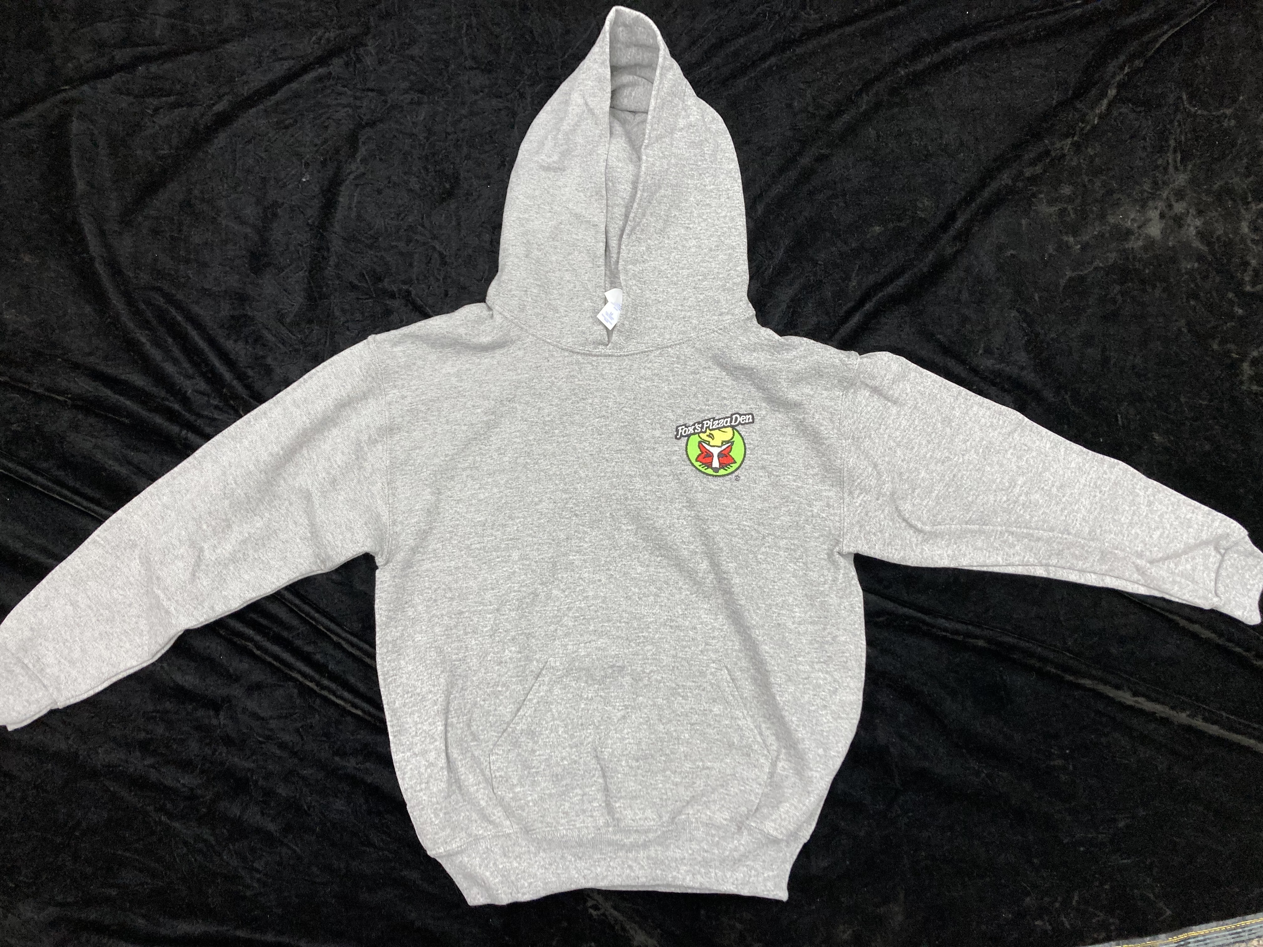 SALE Fox's Logo - YOUTH MEDIUM Light Grey Hoodie