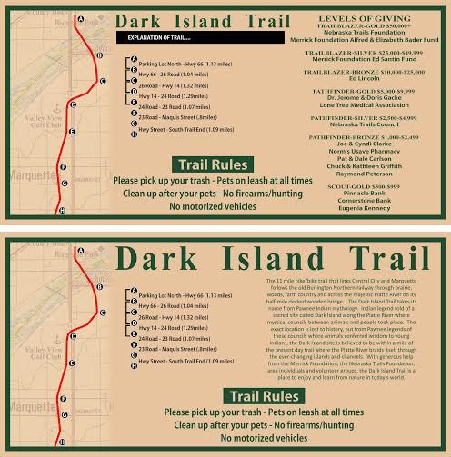 Dark Island Trail Map