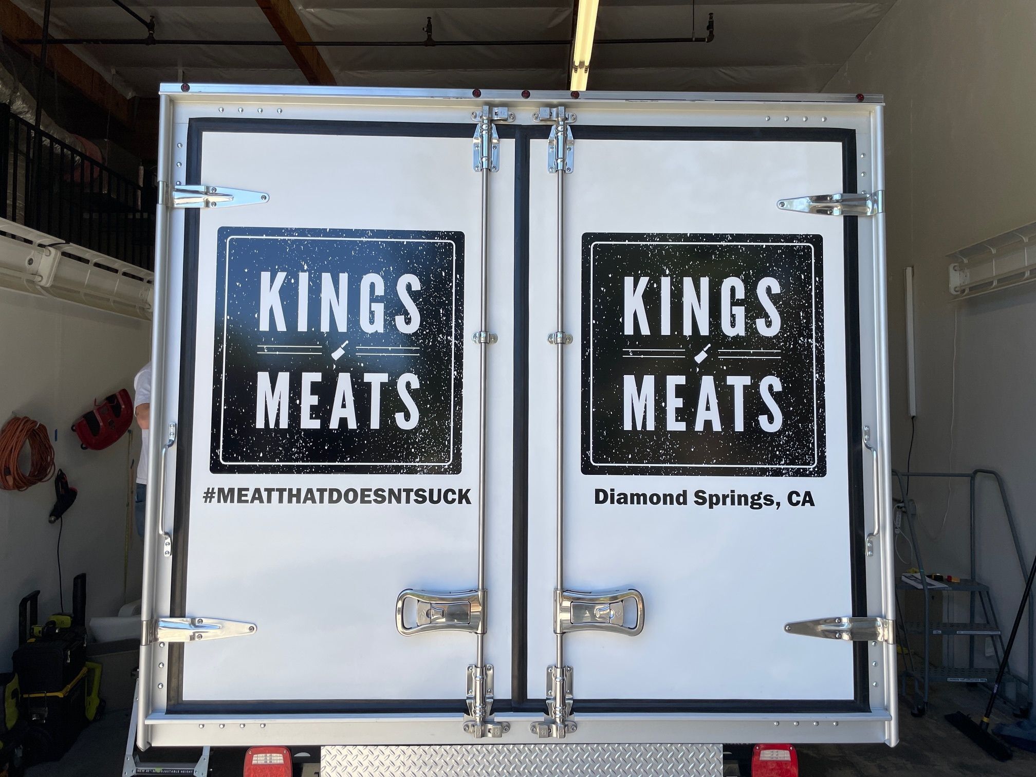Kings Meats Vehicle Graphics - Rear