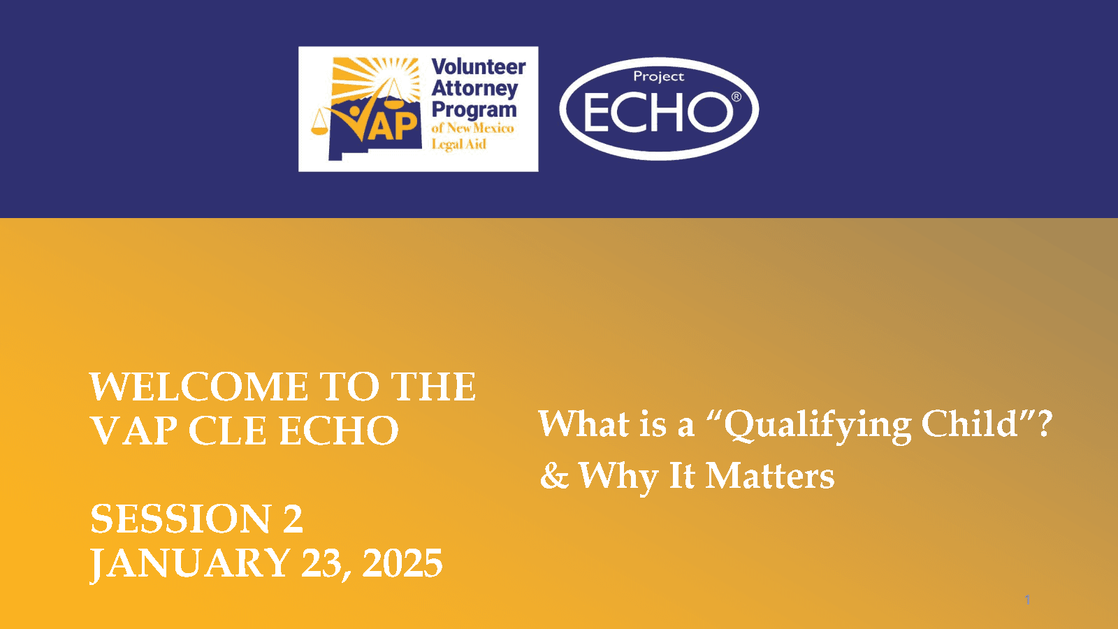 Empowering Family Law Clients: What is a “Qualifying Child” and Why It Matters Slides