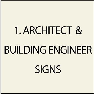 ARCHITECT & ENGINEERING SIGNS