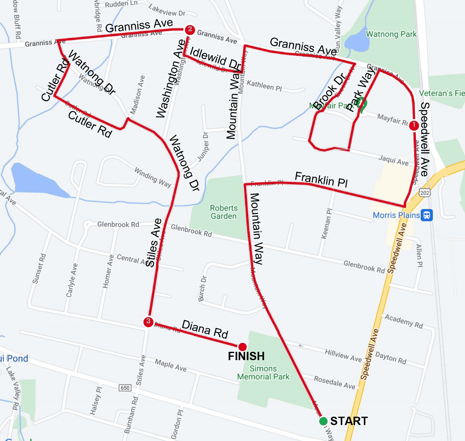 2024 Strides for Education Race Map