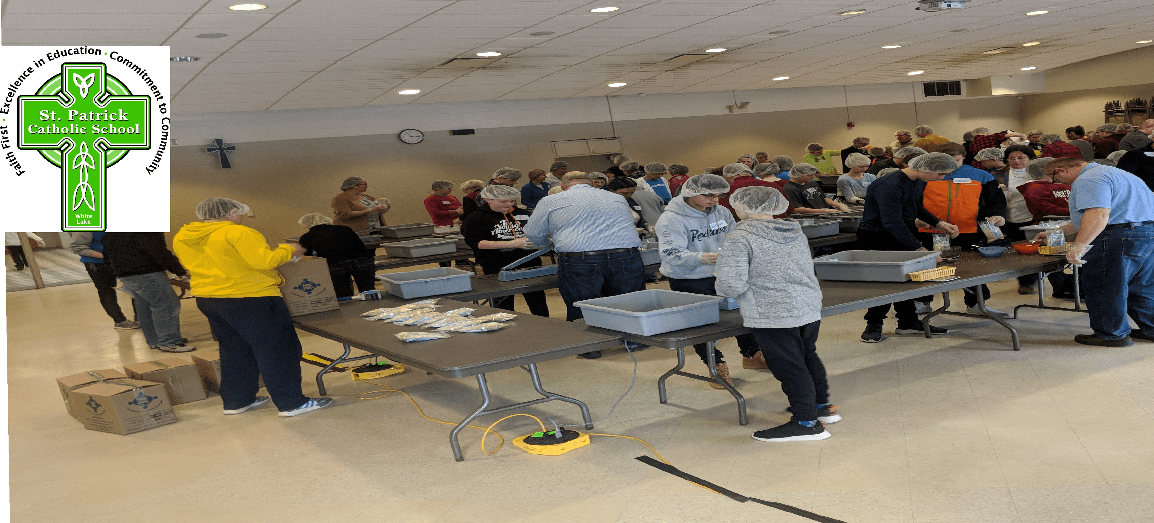 St. Patrick meal packing photo