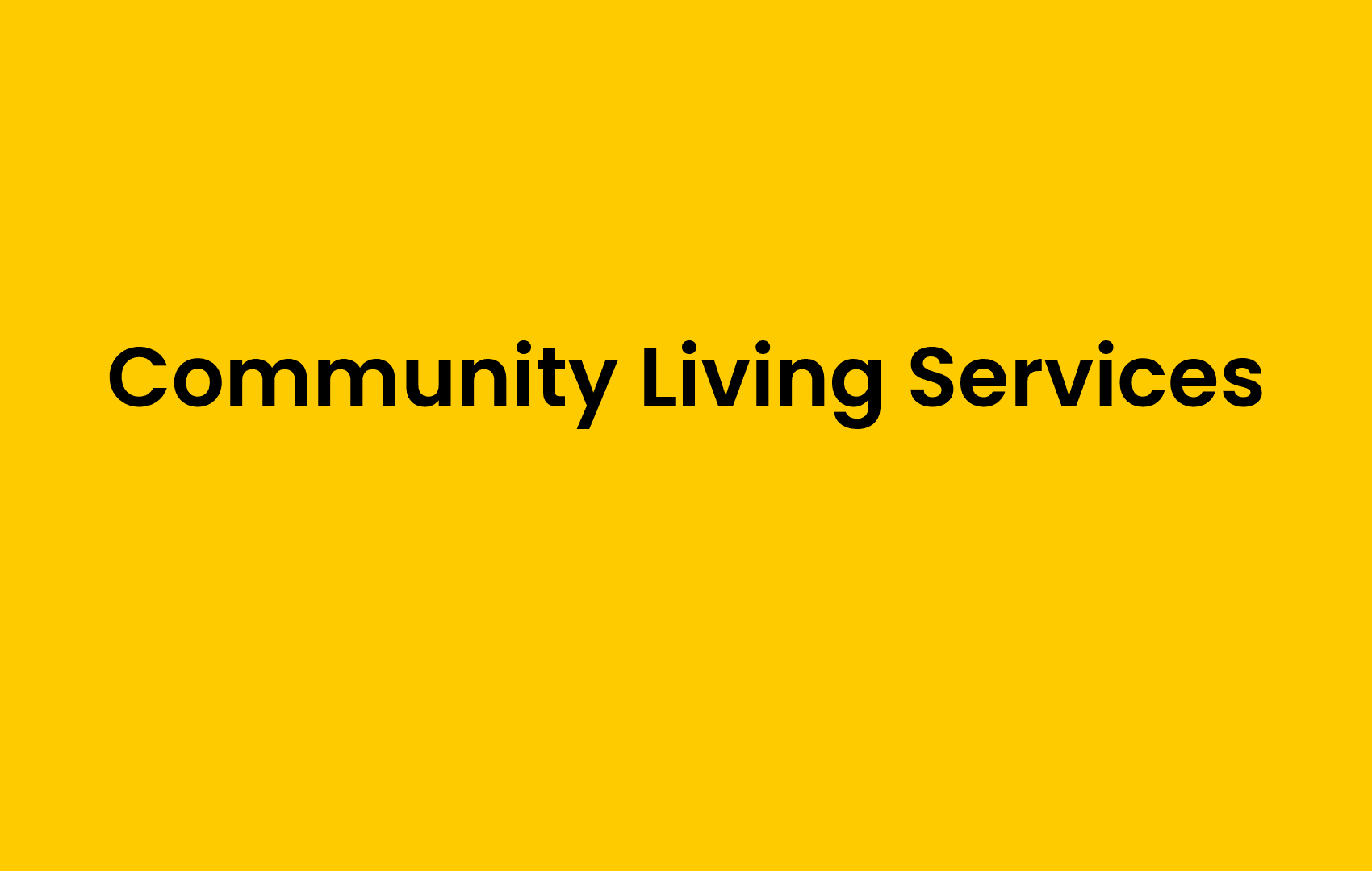 Community Living Services