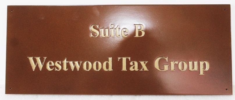 C12090A -  Carved Sign for "Westwood Tax Group" 