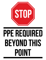 Stop PPE Required