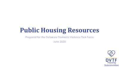 Public Housing Resources