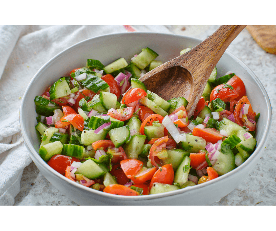 Zesty cucumber salad