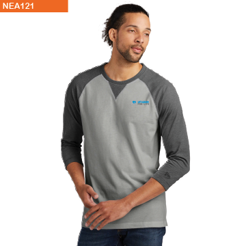 New Era® Sueded Cotton Blend 3/4-Sleeve Baseball Raglan Tee